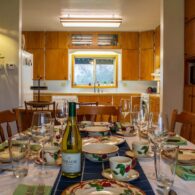 Large dining room table for your family and friend gatherings. 