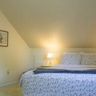 Upstairs bedroom #1 - Queen bed and half bath