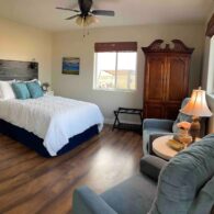 Enjoy fresh eggs from our free range chickens and organic produce from the garden.