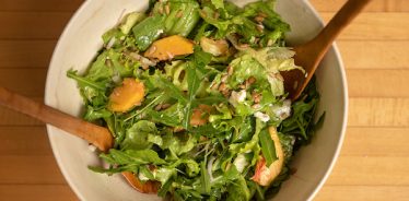 Arugula, Peach and Blue Cheese Salad | Cook With What You Have