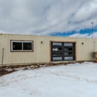 Container home garage door