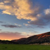 Sunset in the valley