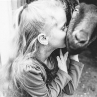 There are always goats on hand for hugs and kisses.
