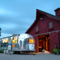 porch at the log cabin